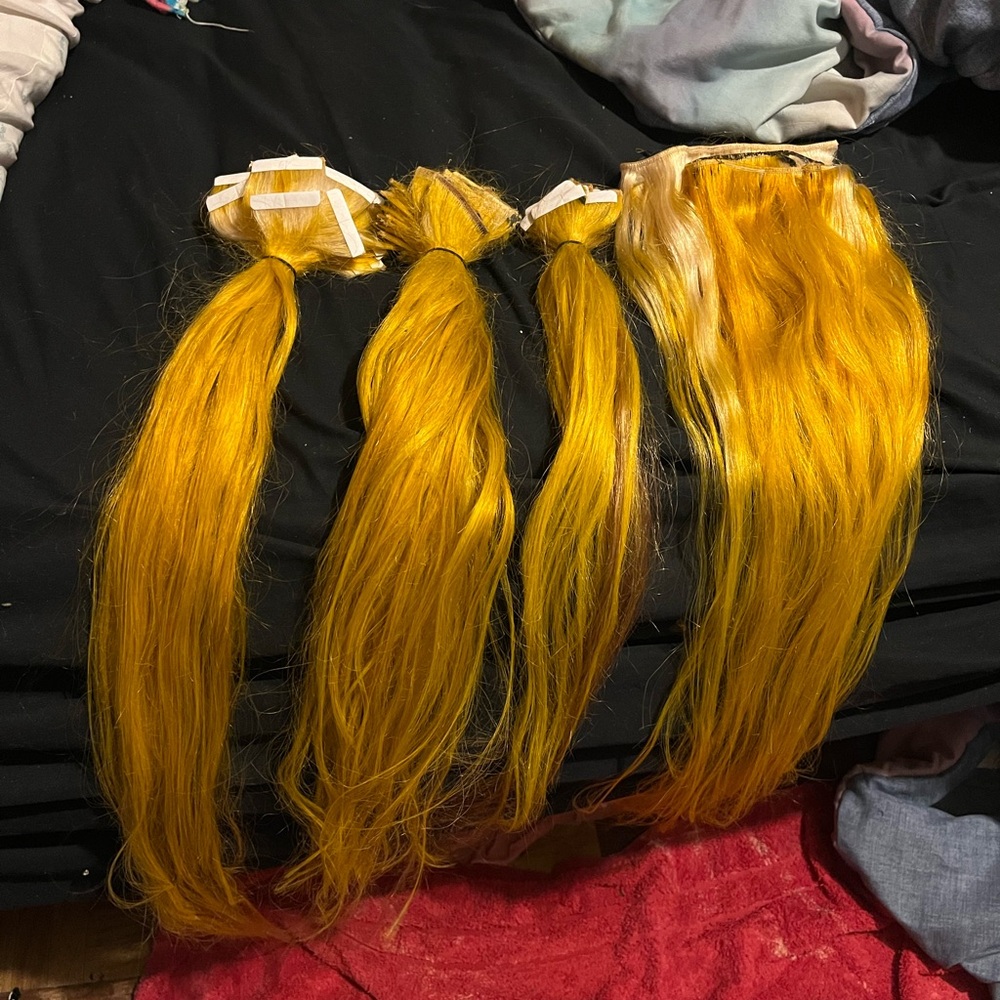 GINGER HUMAN HAIR TAPEINS BUNDLES
